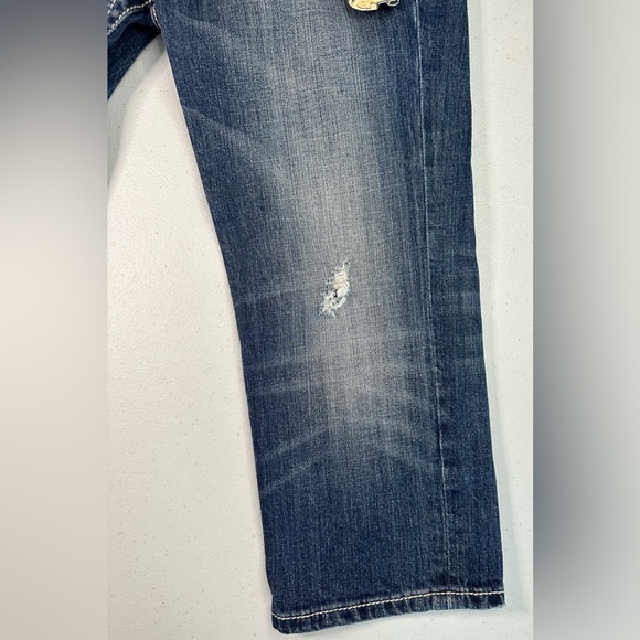 Miss Me Jeans Irene Capri Distressed Flap‎ Pockets Size 30 NWT - Picture 2 of 14